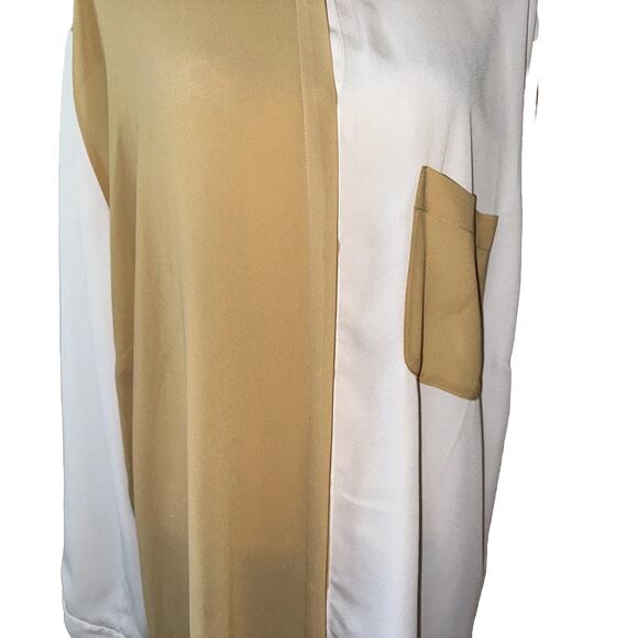 Asos Curve Two Tone Patch Pocket Shirt Size 26 - Picture 3 of 8